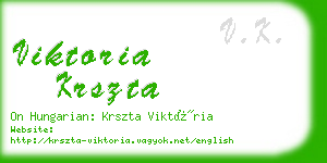 viktoria krszta business card